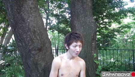 Convincing Seki Tabuchi To Showcase His Pink Virgin Hole