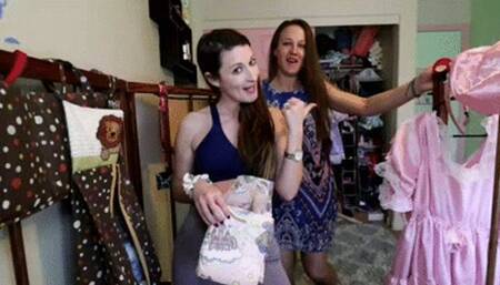 ABDL Girls make you their diapered sissy slut plaything IPOD