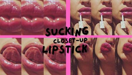 Lipstick Sucking Kiss closet-up
