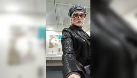 Blonde in Leather