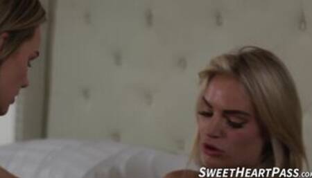 MILF Rachael Cavalli is all over Natalie Knights sweet teen pussy