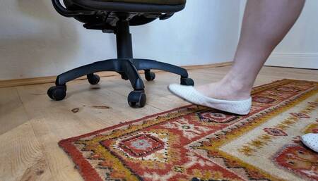 you love her white ballet flats aV