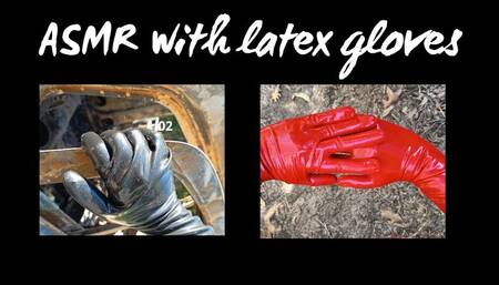 Fetish ASMR: The Pleasure of Red and Black Latex