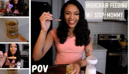 Lucy's Highchair Morning with Step Mommy