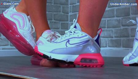 Cock & Ball Trample Training With Goddess Amber & Miss Lucy - Glans Cam - 174 - Multi Trampling CBT Ballbusting Balls Testicle Crush Crushing Trainers