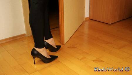 Black Heels & Sheer Nylons – Sensual Foot Tease & Shoeplay
