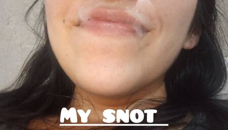 My snot after crying