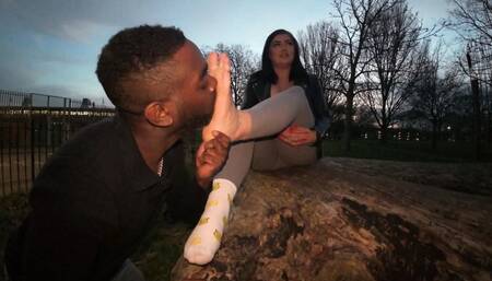 Fashionably Late - Public Punishment Under Katlyn's Commands - Ft Ekitefeetstreet