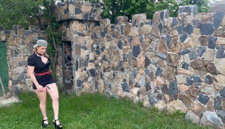 submissive slave training face slapping double domination