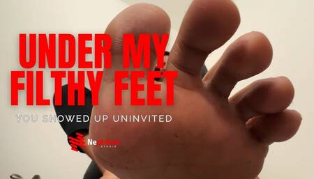 GIANT TURKO CAN'T ESCAPE HIS TINY STALKER FOOT SLAVE SUB