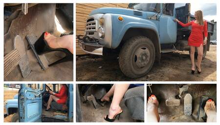 PREMIERE: Brutal hard revving in russian old truck ZIL 130