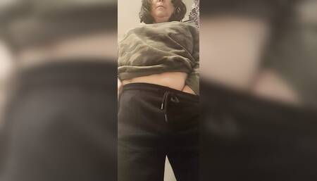 stepmother in the bathroom vibrating her clitoris and hot vagina