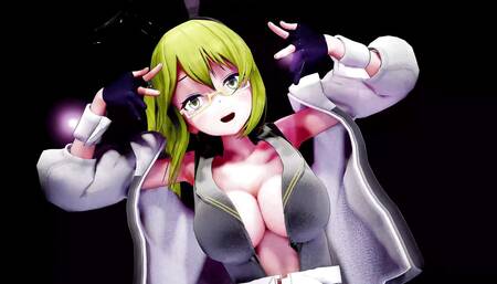 Hatsune Miku Undress Dance Roki Song Hentai Big Boobs Mmd 3D Blonde Hair Color Edit Smixix