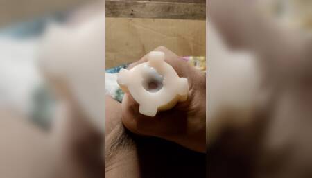 With toy