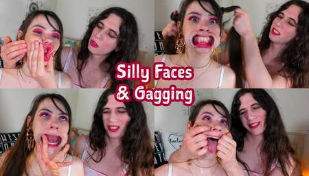 Silly Faces and Gagging Ziva Fey Mouth Fetish Trans Domme Sophie Ladder