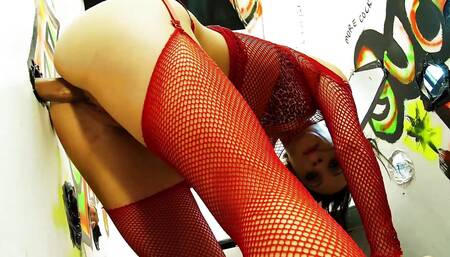 Farrah Fox Sucks and Fucks Anonymous Dick at the Gloryhole