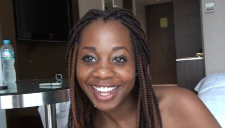 African Exchange Student Tries Deepthroat For the First Time