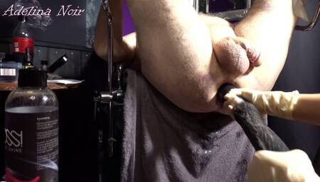 Adelina Noir feat Mr ManCunt - first anal play session