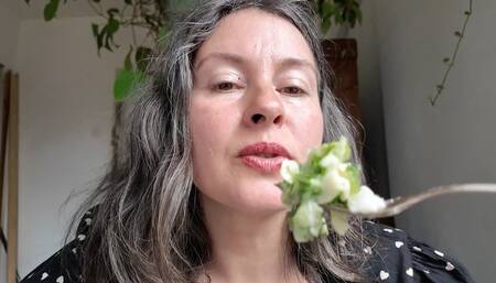 she loves to eat tasty food