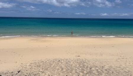 Naked Milf Helps a Jerking Stranger - BJ and Cum on Her Ass