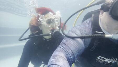 RoseXand Lex Get Caught by an Underwater Drone