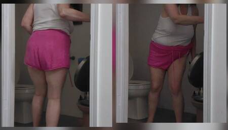 Emergency Run To Pee a Rainstorm Of Urine Loud Explosive Toilet Fart Eruption Yawning and Pulling While Texting You