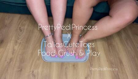 PrettyPediPrincess And TaliasCuteToes Food Crush With Our Pretty Feet - Fruit And Cake