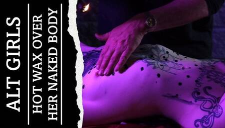 No1 Pup Drips Hot Wax Over Your Darling Honeys Naked Body
