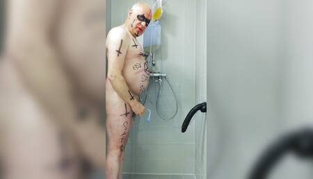 Satan sex slave is ready for enema sacrifice
