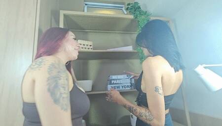 Secret Kiss Between the Shelves – Desire in the Library - By Ariel and Anny - Part 1