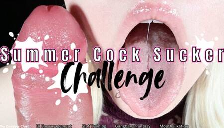 Summer Cock Sucker Challenge - HD - The Goddess Clue, Cock Sucking Bisexual Encouragement, Suck 50 Dicks This Summer, Blowjob Gangbang Fantasy, Jerk Off Encouragement, Slut Training, Cum Swallowing Encouragement, Lip Licking, Mouth Fixation