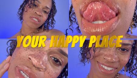 Your Happy Place- Ebony Femdom Goddess Rosie Reed Mesmerizing Slave Training Face Fetish POV- standard definition