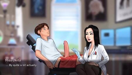 Ms. Okita in the Lab (Summertime Saga Gameplay)