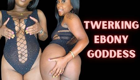Black Teddy on Thick Ebony Model Strip Down and Twerk ft Queen Ava - A twerk scene featuring: ebony, hairy pussy, big butts, ass shaking, ebony ass fetish - 4K MP4