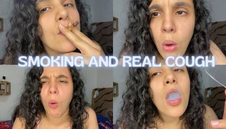 Real Deep Smoking & Harsh Coughing – Up Close & Personal!