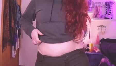 Belly Button Flashing and Teasing