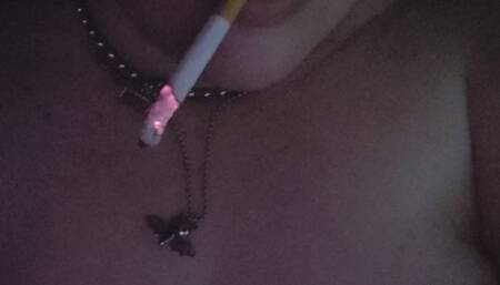 Smoking in bed with an orgasm