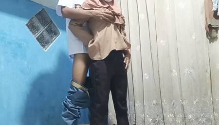 Hijab teacher having sex after college