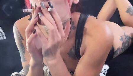 A parliament, two Marlboro Reds at once and a talk that will turn you on like watching me smoke does