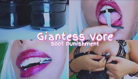 Giantess vore boot punishment - Agatha