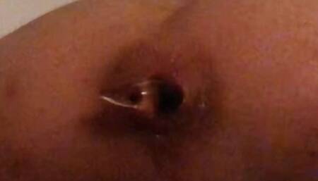 Glass Toy Fully Inside My Ass!