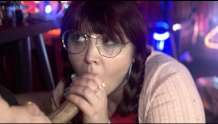 WATCHED PORN WITH THE NEIGHBOR AND I GAVE HIM MY FIRST BLOWJOB