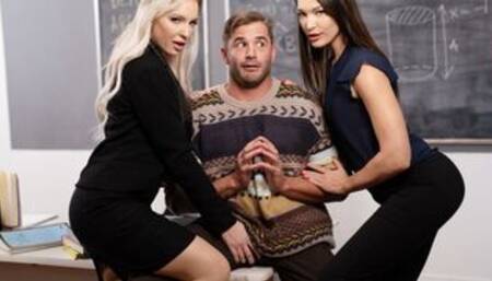 Horny teachers fucks naughty colleague