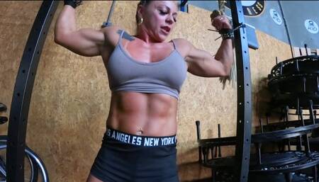 FEMALE MUSCLE Fantasy - CHAINED!