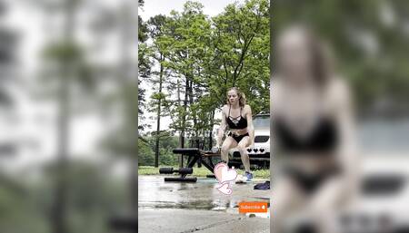 Eva Summers 2025 June Squats  Squats & Thrusters  Decline Bench Sit-ups Workout