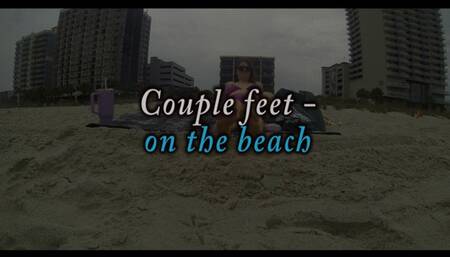 Couple feet- on the beach