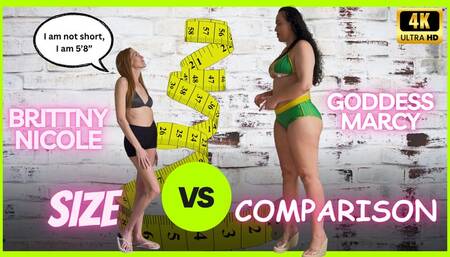 Size Comparison - Amazon Goddess Marcy VS Petite Brittny Nicole (4K UHD)
