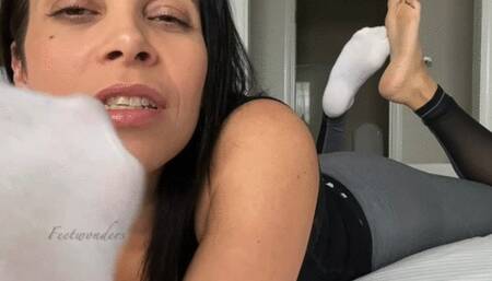 FeetWonders- Portuguese and English Sweaty FEET and SOCKS JOI