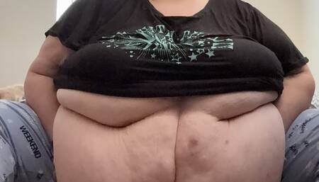 Early morning belly play with ssbbw hexsii