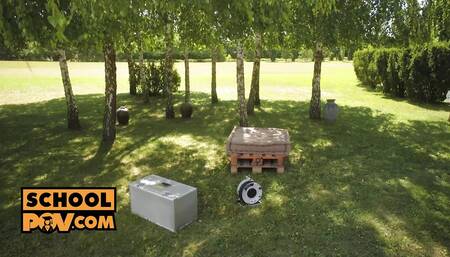 POV -  Discipling tasty ebony slut Lia Lin with your hard cock